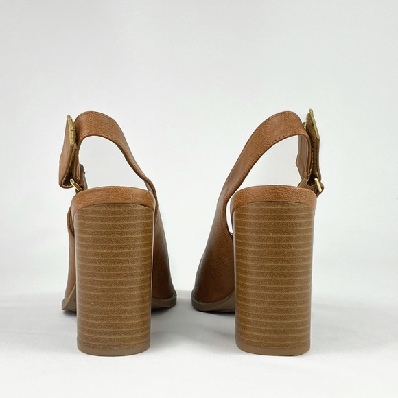 🆕 Peep Toe Slingback Heels - Picture 10 of 14